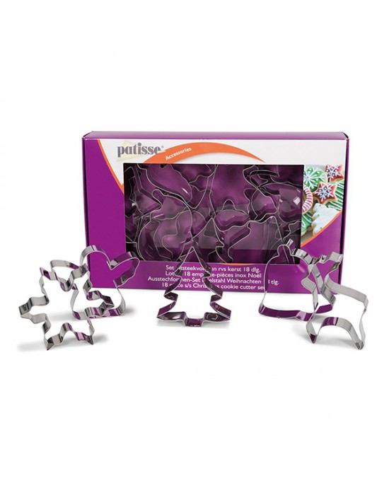 Patisse Set 18 tagliabiscotti natale