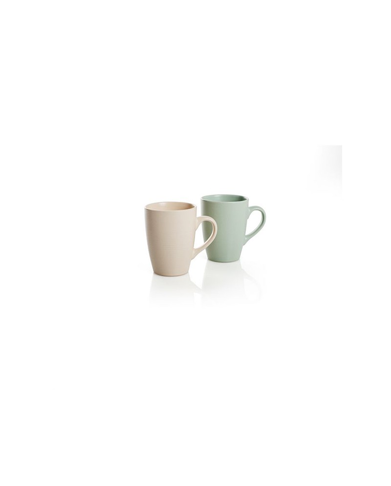 Evviva Marrakesh set 2 tazze mug crema e verde