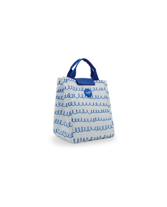 WD Lunch bag piccola borsa termica bianco/blu 6 l