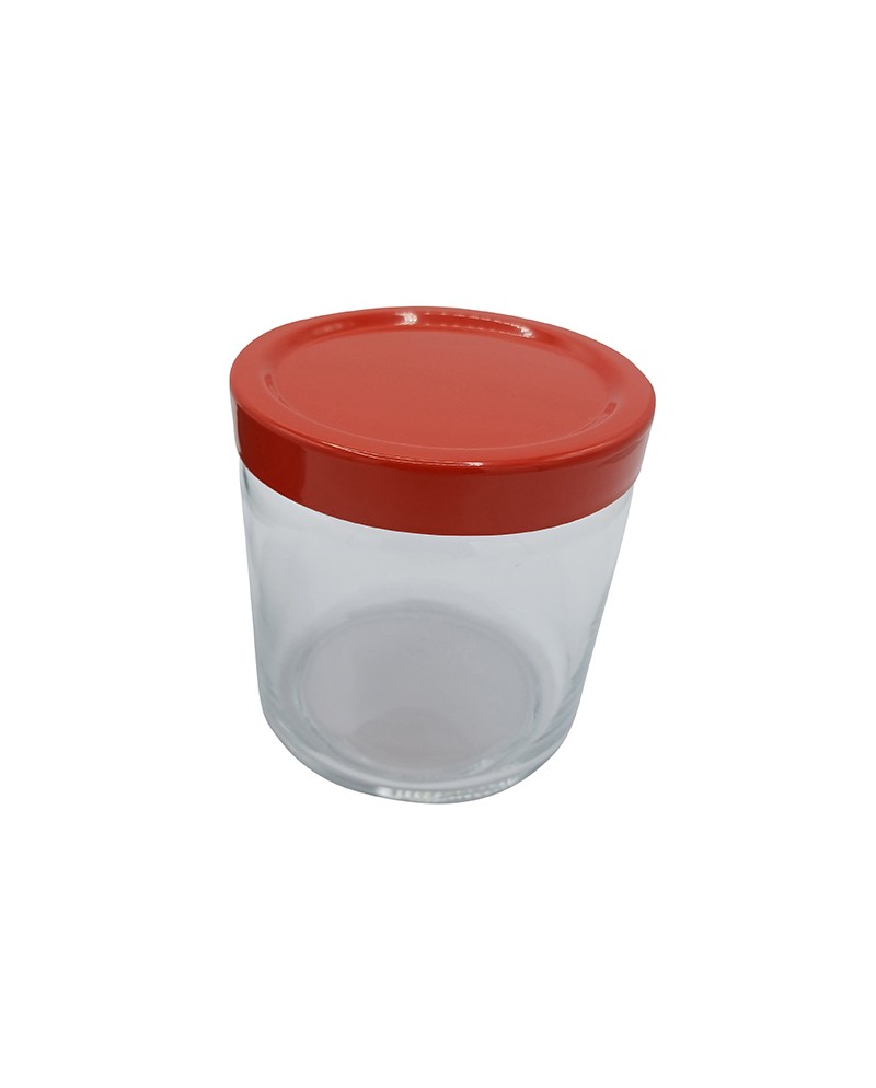 Ottinetti Contenitore vetro coperchio rosso 0,75 l