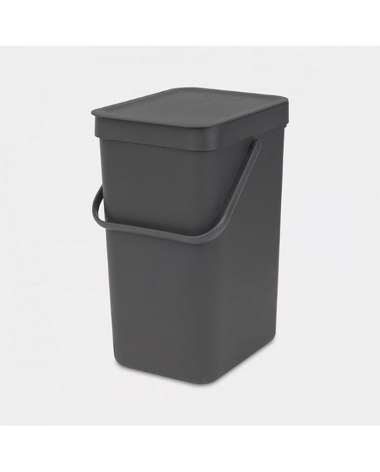 Brabantia Sort & Go pattumiera 12 l plastica grigio scuro