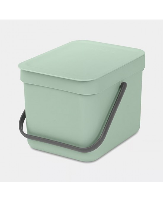 Brabantia Sort & Go pattumiera 6 l plastica verde giada