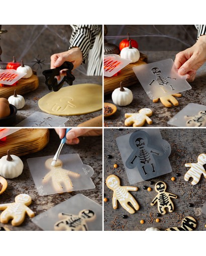 Decora Tagliapasta e stencil ginger halloween