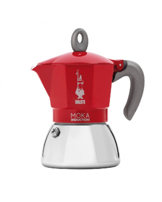 Bialetti Moka induction caffettiera rossa 2 tazze