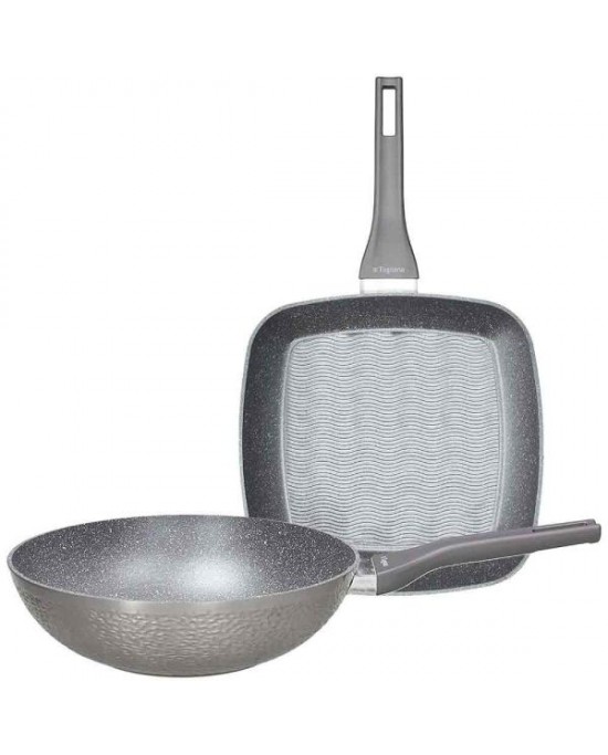 Tognana Deep moon set wok + grill d. 28