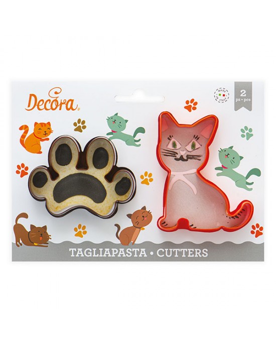 Decora Tagliapasta gatto e impronta