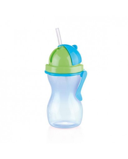Tescoma Bambini bottiglia con cannuccia blu