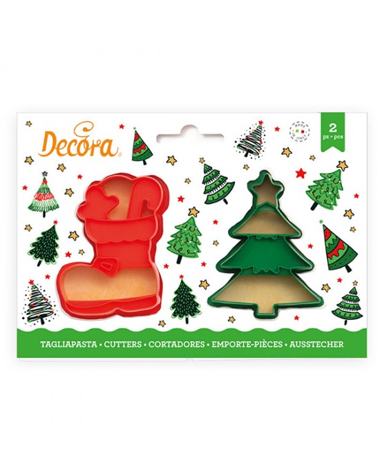 Decora Tagliapasta albero di natale e scarpone