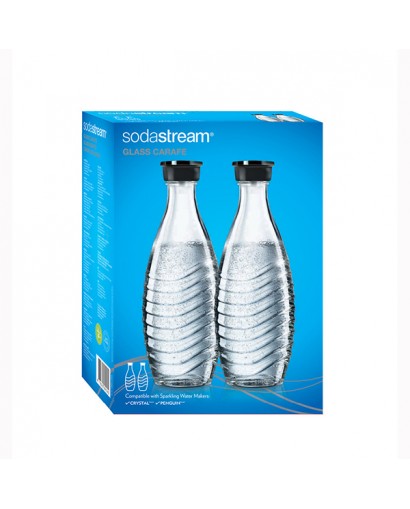 Sodastream 2 bottiglie in vetro crystal