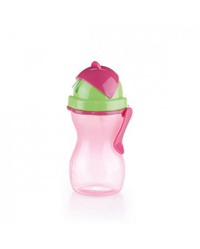 Tescoma Bambini bottiglia con cannuccia rosa